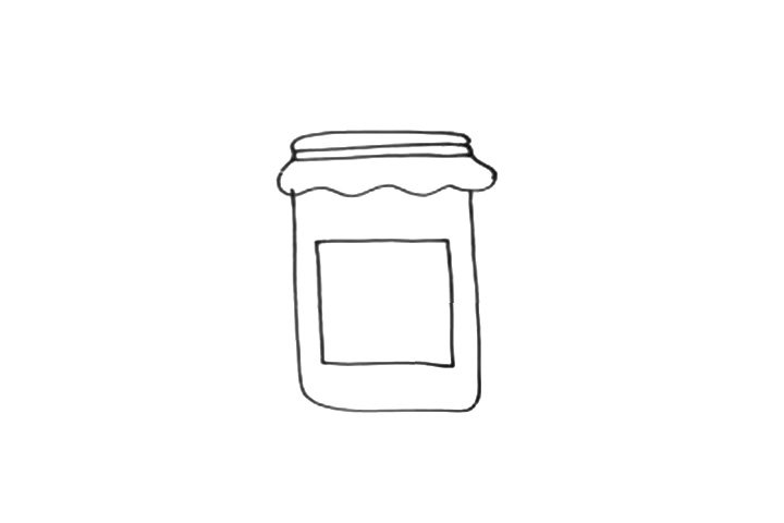 甜甜的果酱简笔画画法步骤