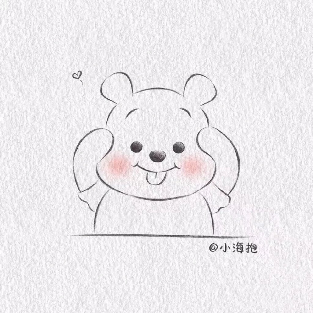 可爱卡通人物头像简笔画图片