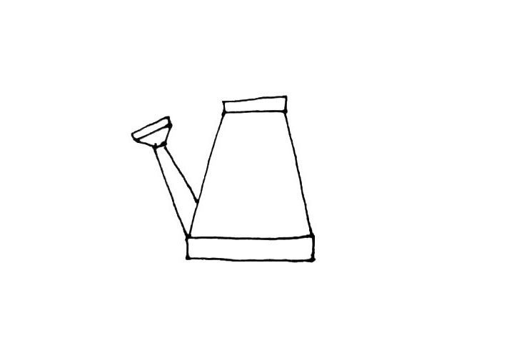 喷水壶简笔画画法步骤