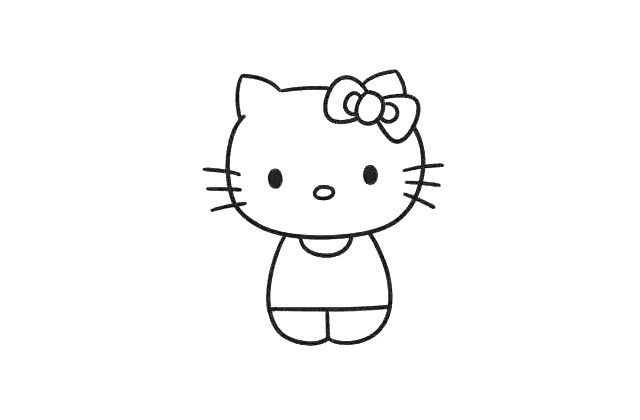 hellokitty的画法