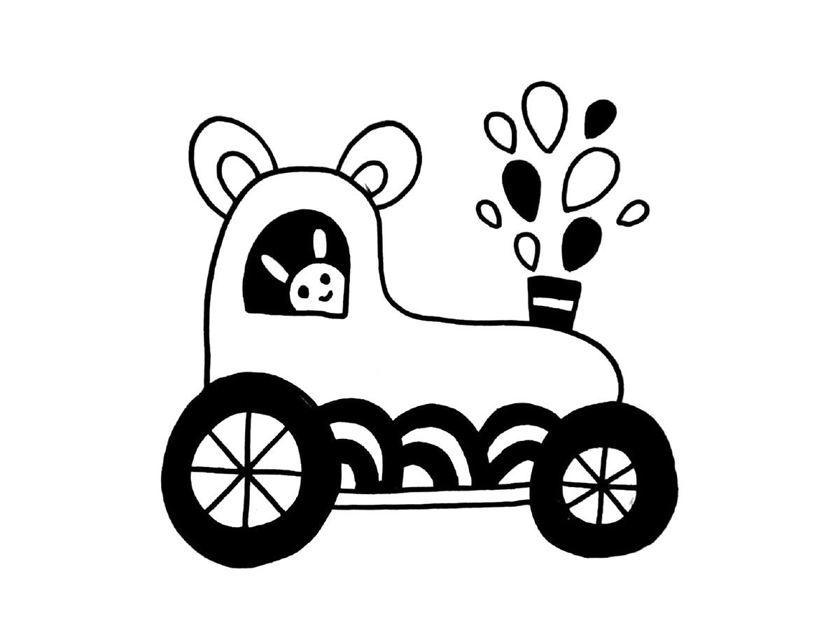 萌萌哒小汽车简笔画图片
