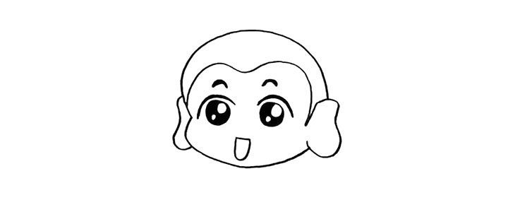 可爱小和尚简笔画教程