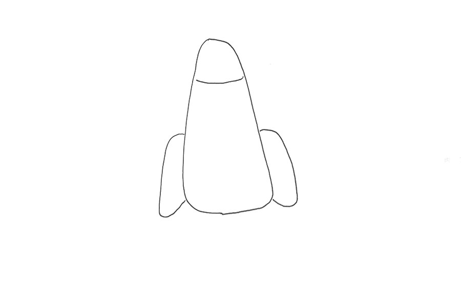 宇宙飞船简笔画画法步骤