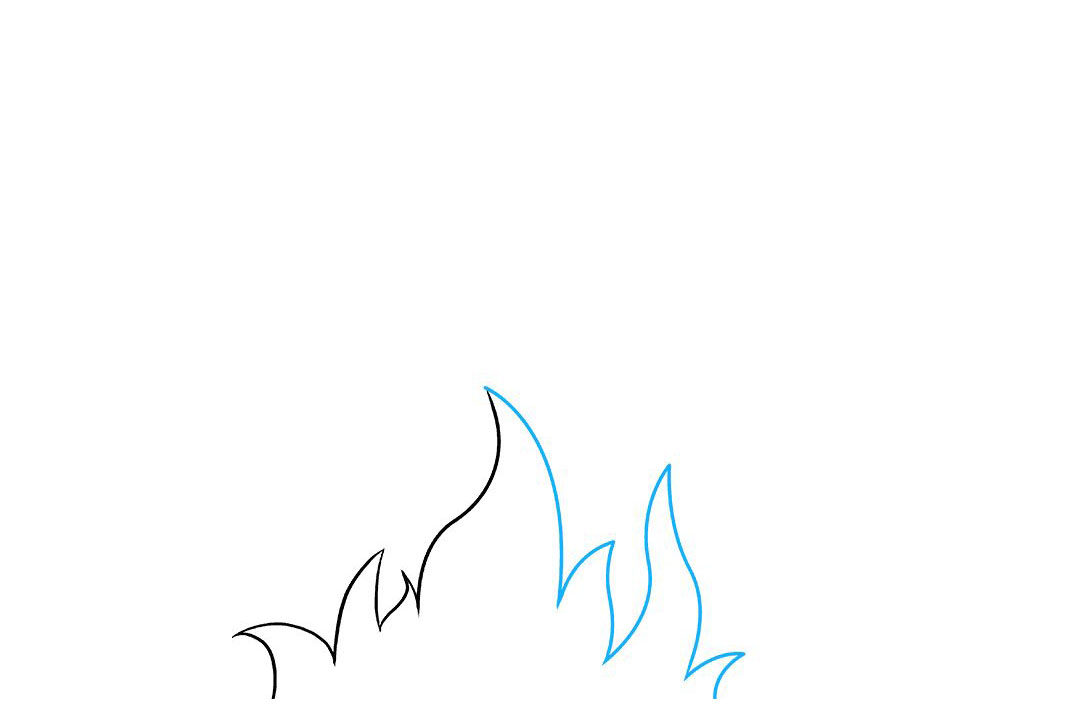 消防安全绘画-火焰和烟雾