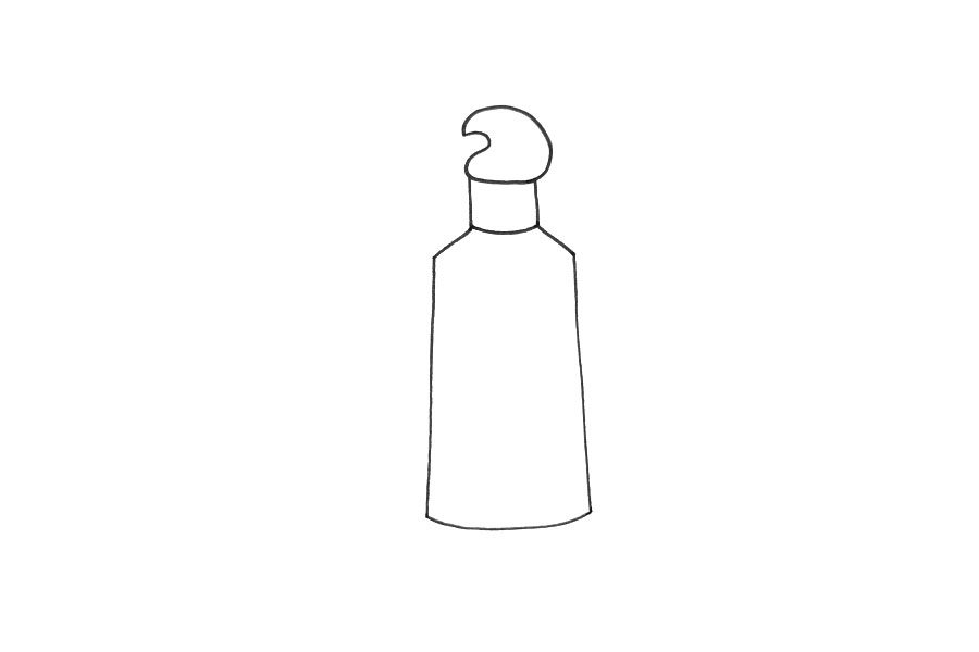 如何画卡通牙膏简笔画