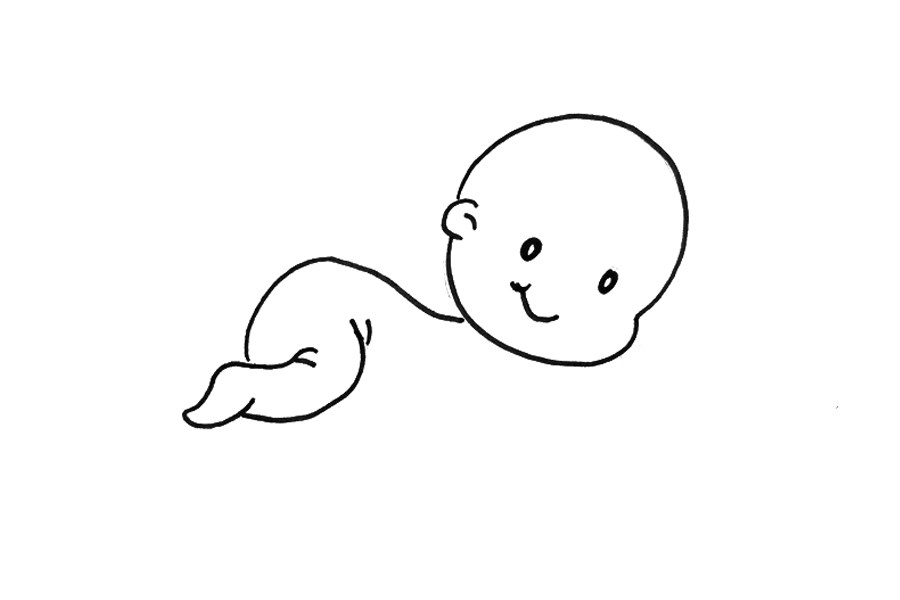 可爱的婴儿怎么画