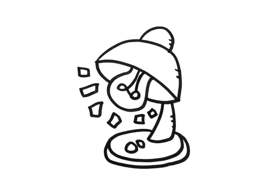 台灯怎么画简单漂亮
