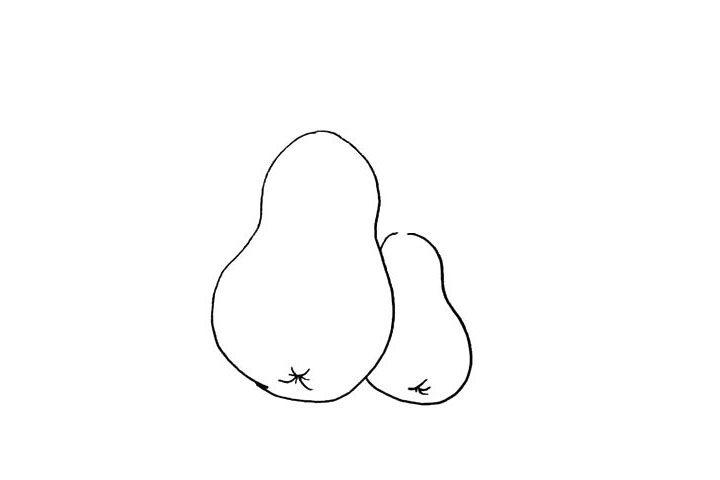 水果梨简笔画教程