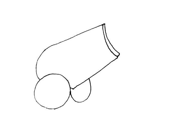 礼炮简笔画画法步骤