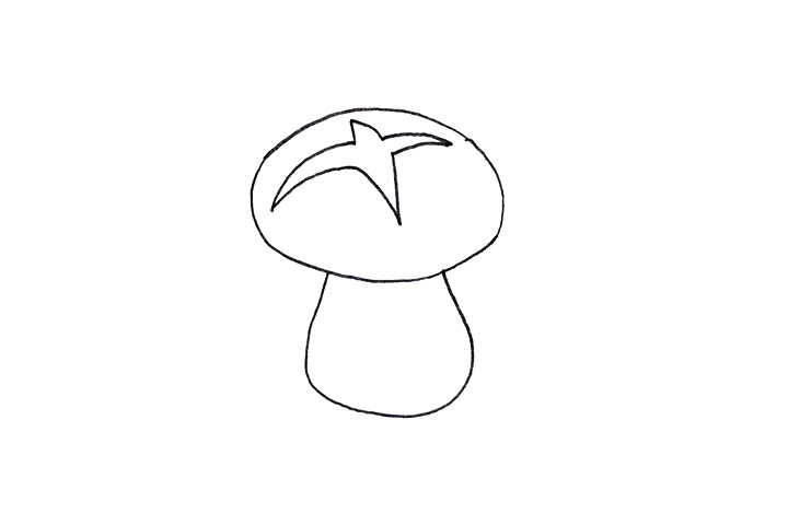 如何画香菇