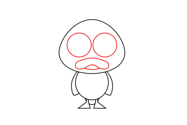 如何画呆萌的小鸭子简笔画
