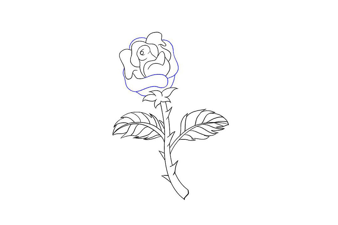 如何画一朵漂亮的玫瑰花