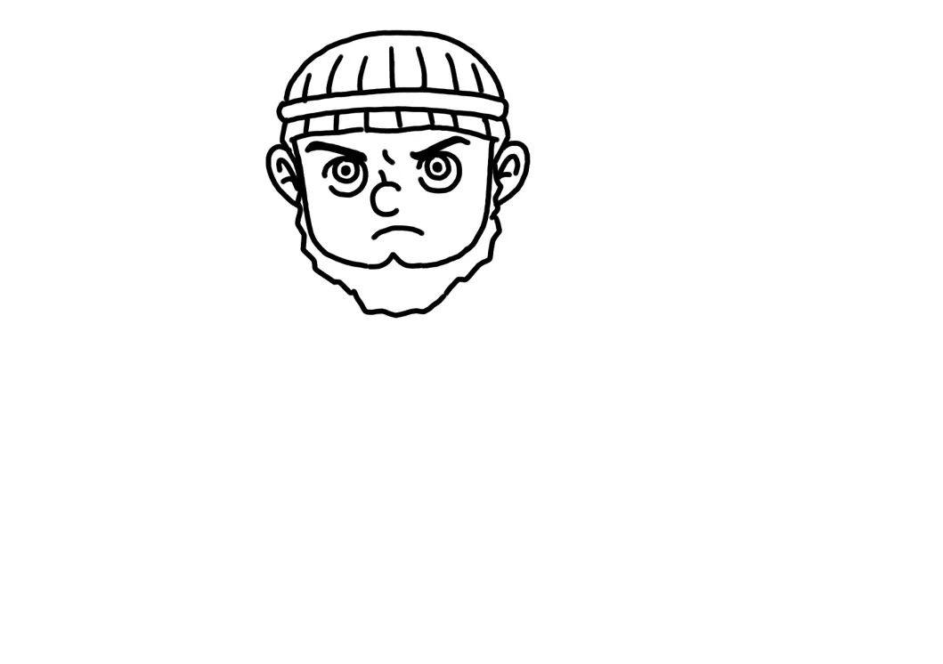 简笔画大力士海格力斯画法步骤