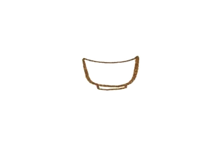 简单餐具简笔画 碗