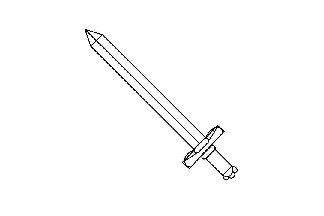 玩具宝剑的画法