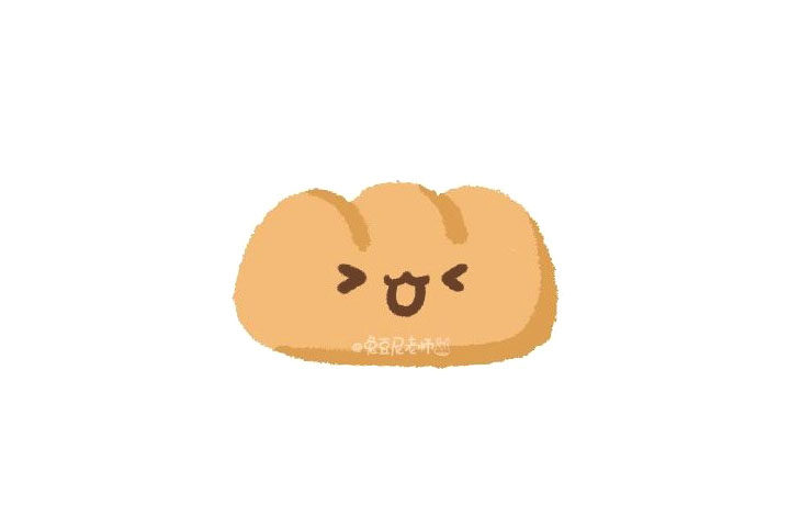 如何画吐司面包简笔画步骤