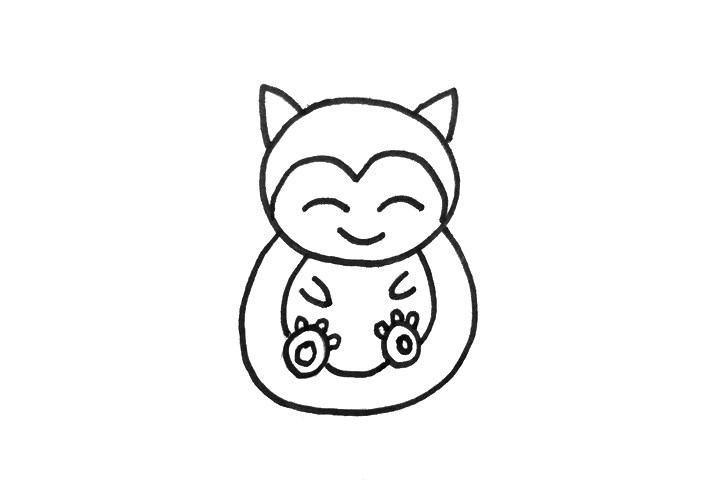 卡比兽怎么画