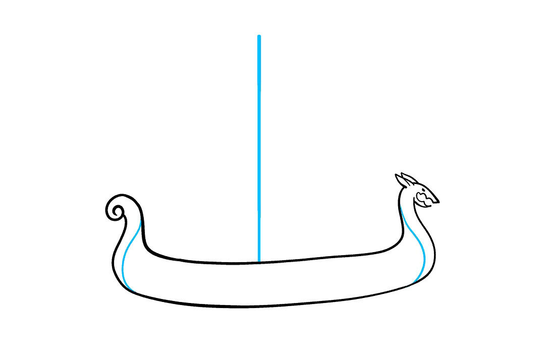 如何画海盗船简笔画