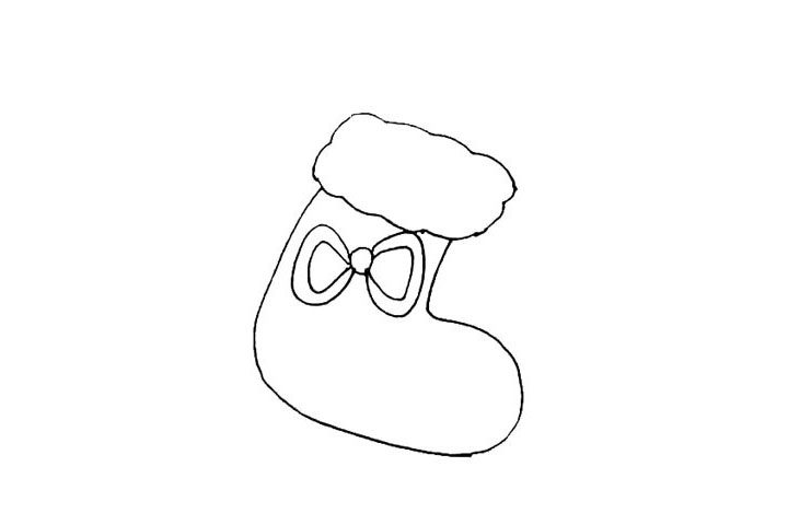 学画圣诞袜