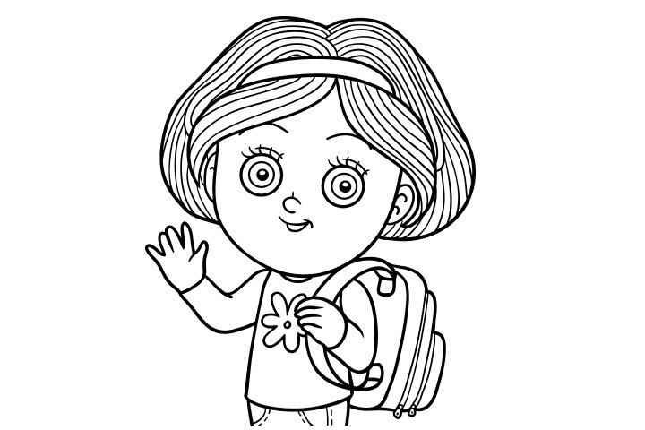 开学季简笔画图片