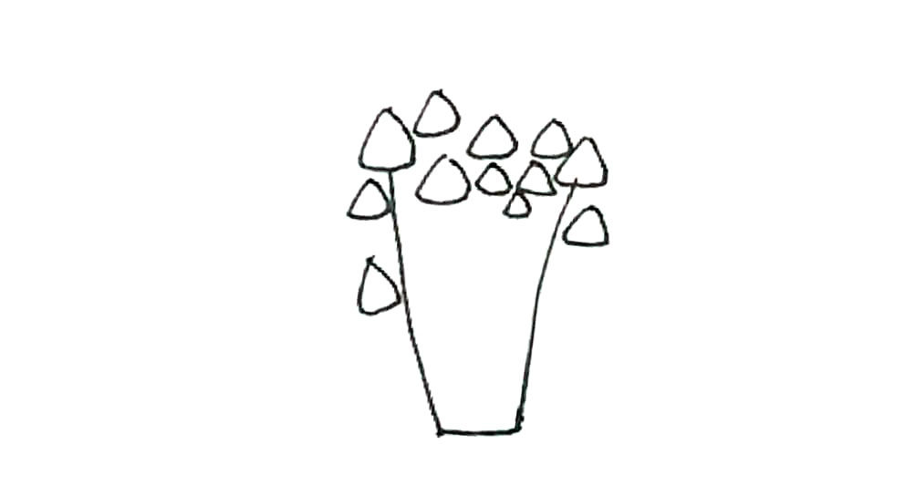 金针菇简笔画怎么画