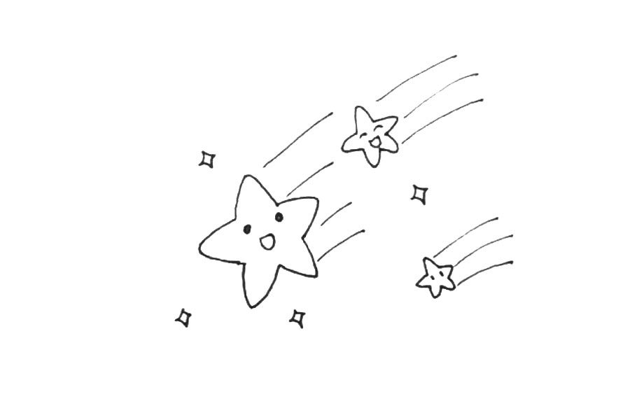 流星简笔画教程