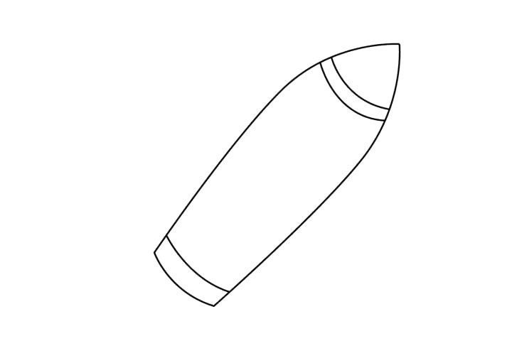 火箭简笔画画法教程