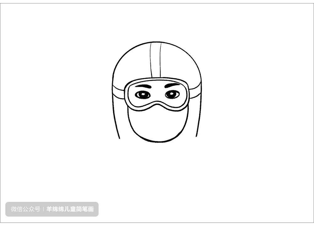 致敬英雄抗击疫情主题儿童画 守护城市安全的大白怎么画