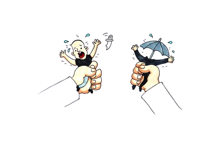 扫黑除恶儿童创意简笔画画法步骤