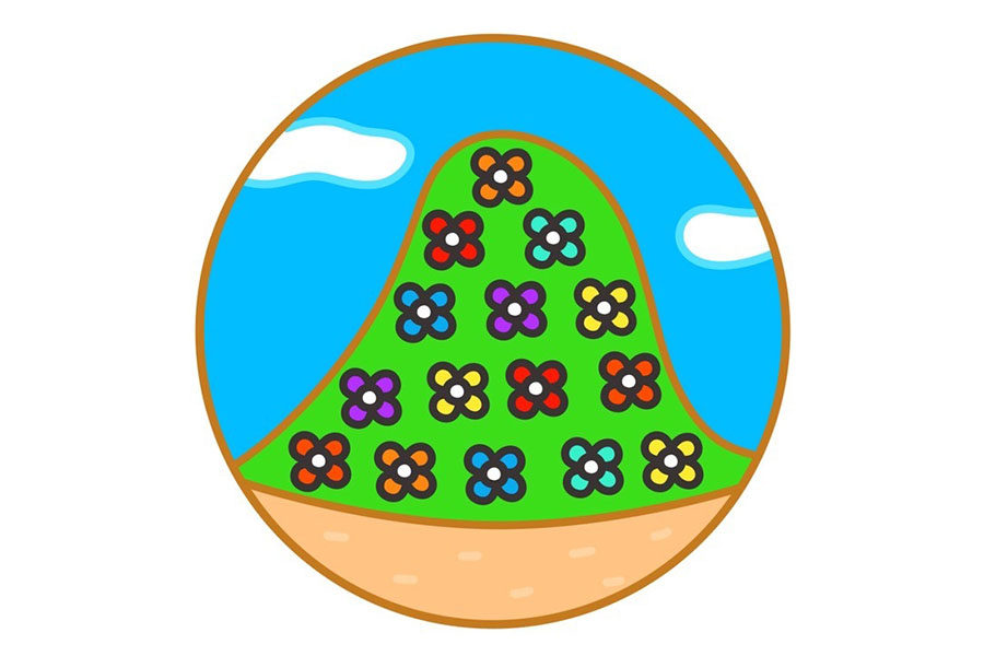 漂亮的春天简笔画图片 春天的气息