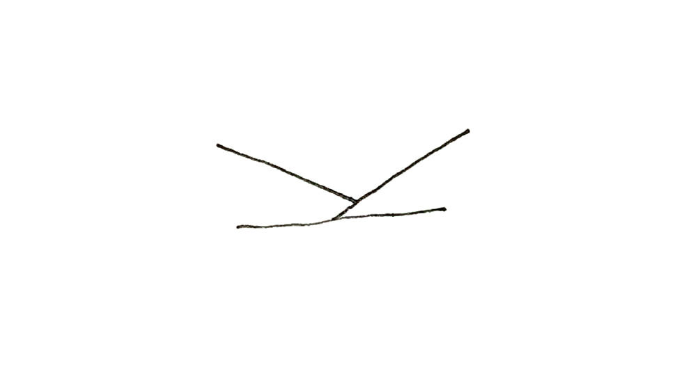 折纸船简笔画画法