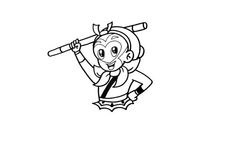 Q版齐天大圣孙悟空简笔画画法
