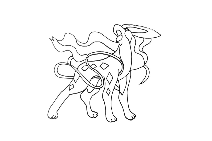 神奇宝贝水君简笔画