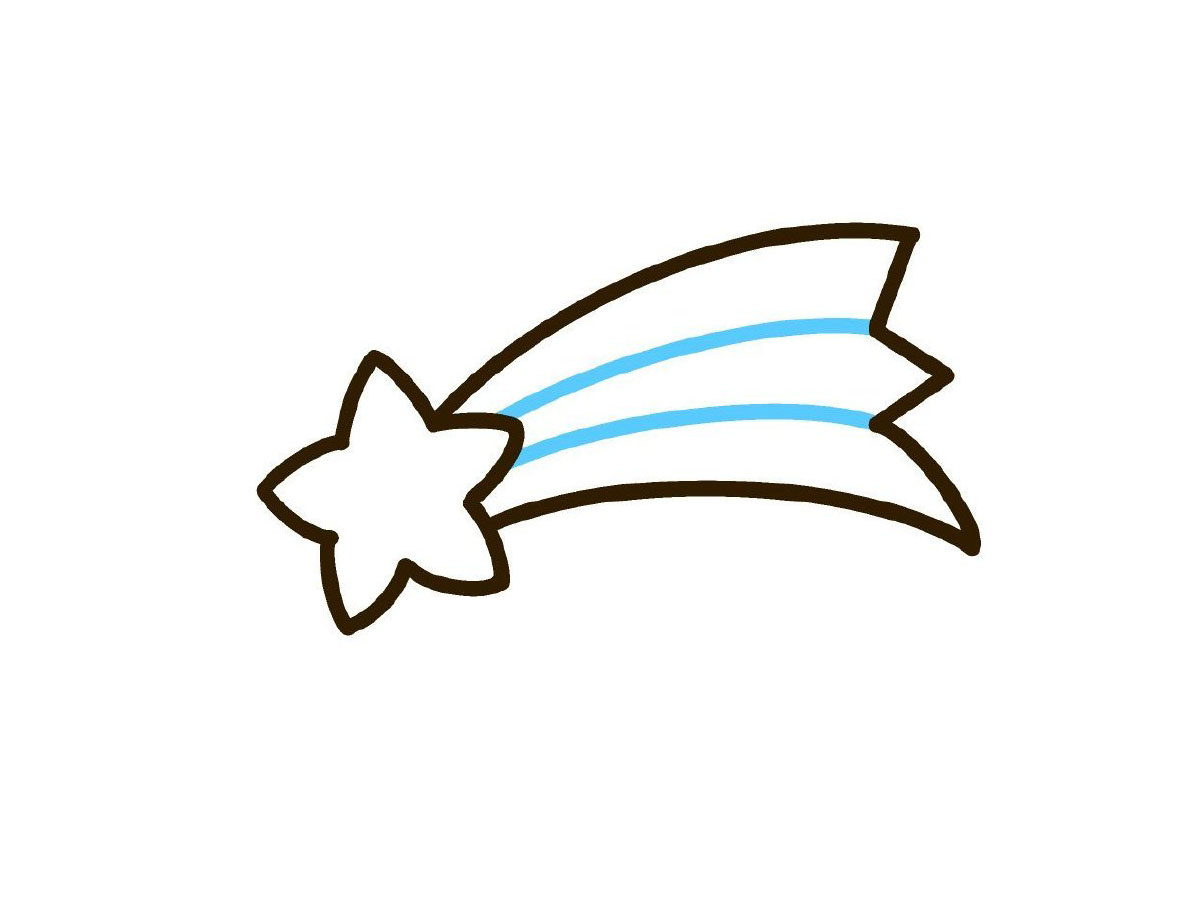 流星简笔画画法步骤