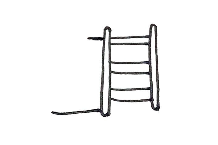 滑滑梯简笔画画法详解