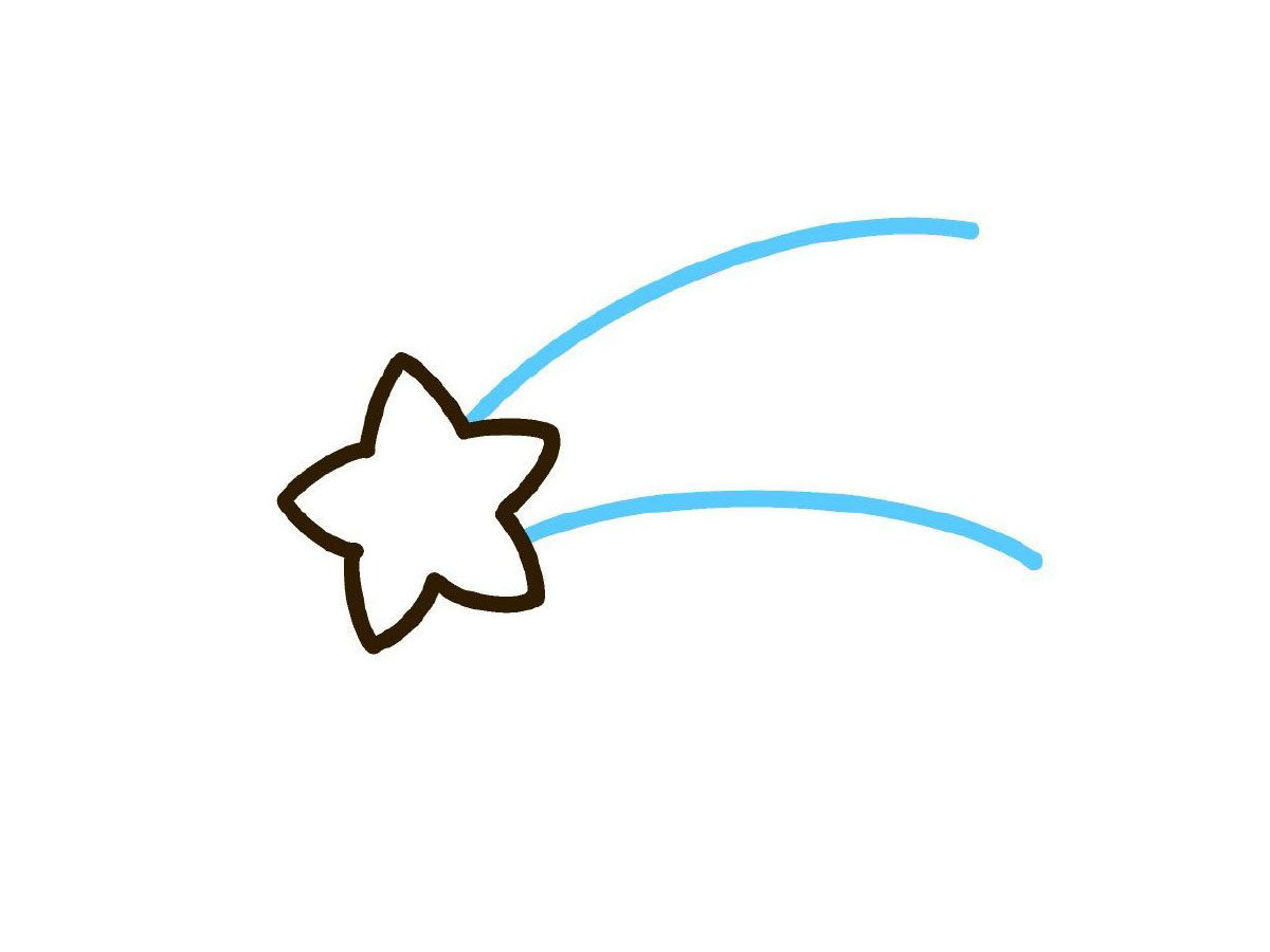 流星简笔画画法步骤