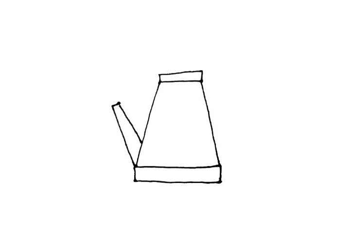 喷水壶简笔画画法步骤