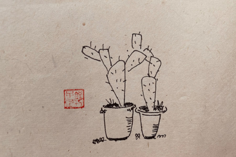 简单漂亮的花瓶插花简笔画图片