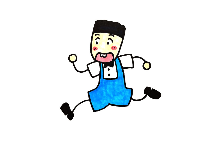 姜小牙简笔画画法步骤