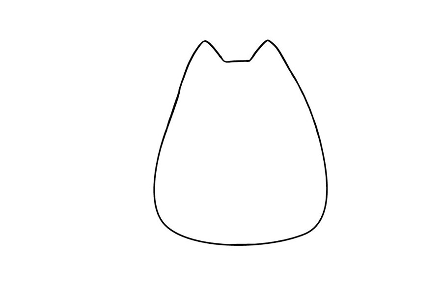 简单可爱的卡通小猫简笔画步骤