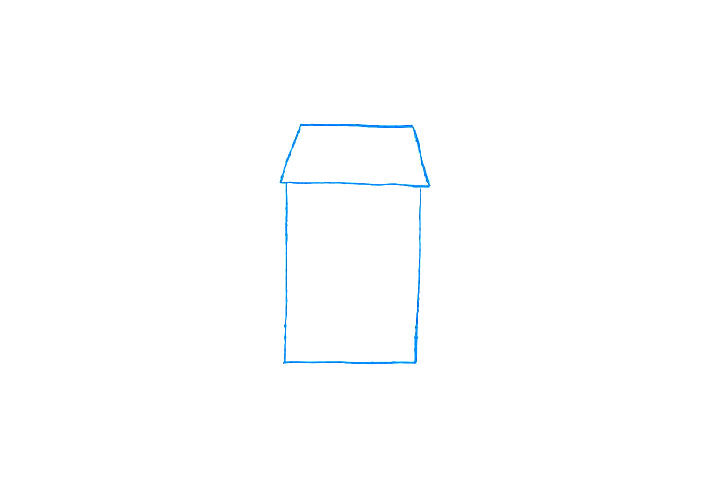 充满童趣的小房子简笔画教程1