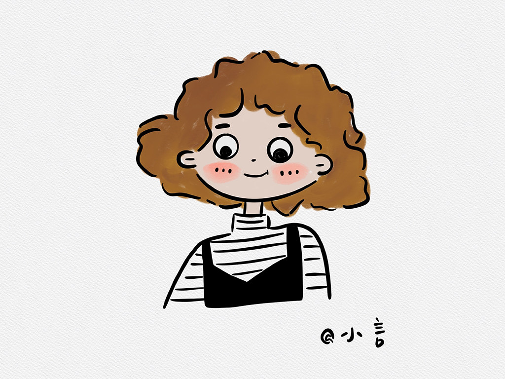 学画可爱小女孩简笔画