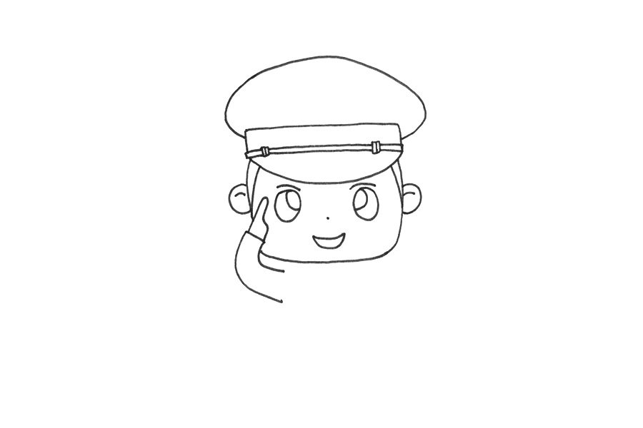 警察叔叔怎么画