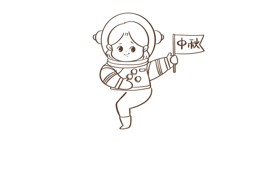 创意中秋节简笔画画法