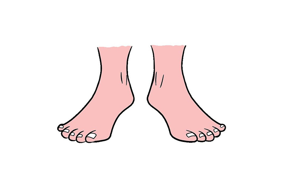 人物双脚怎么画