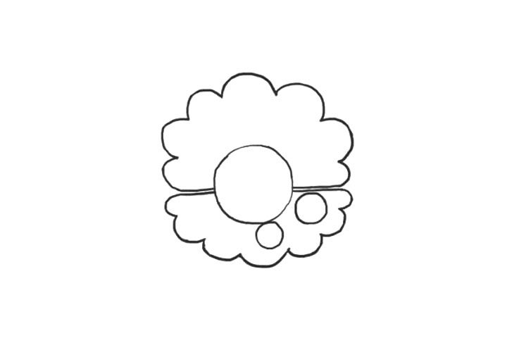 漂亮的贝壳简笔画画法步骤