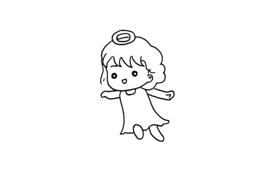 漂亮的天使怎么画