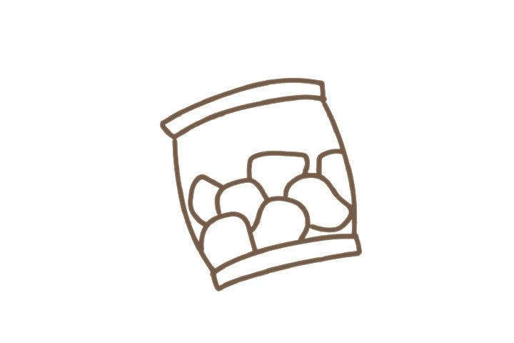 可爱小零食简笔画教程