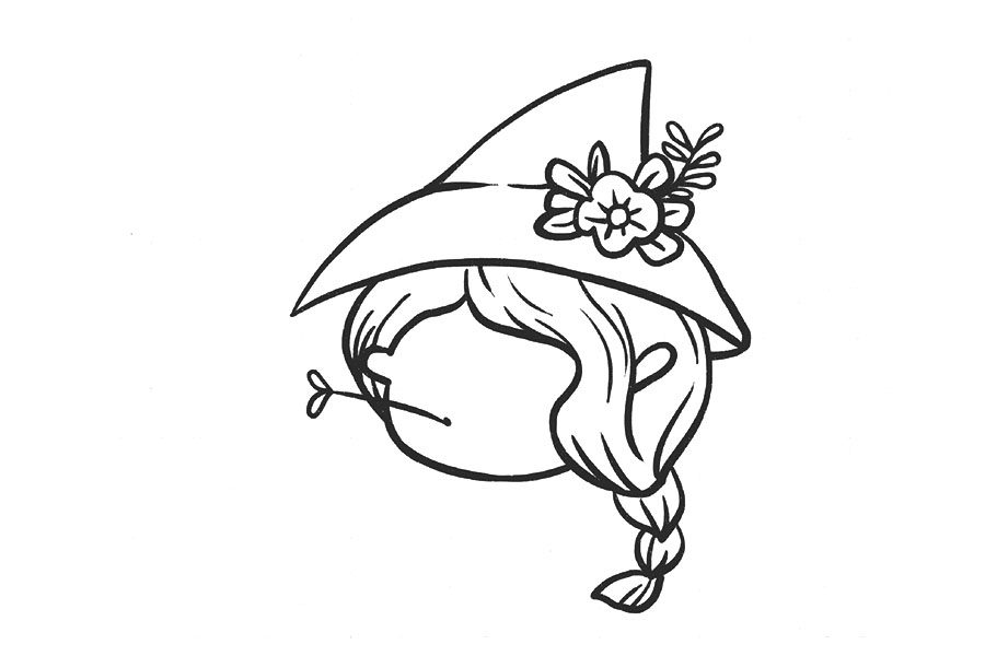 拽拽的小女孩简笔画画法