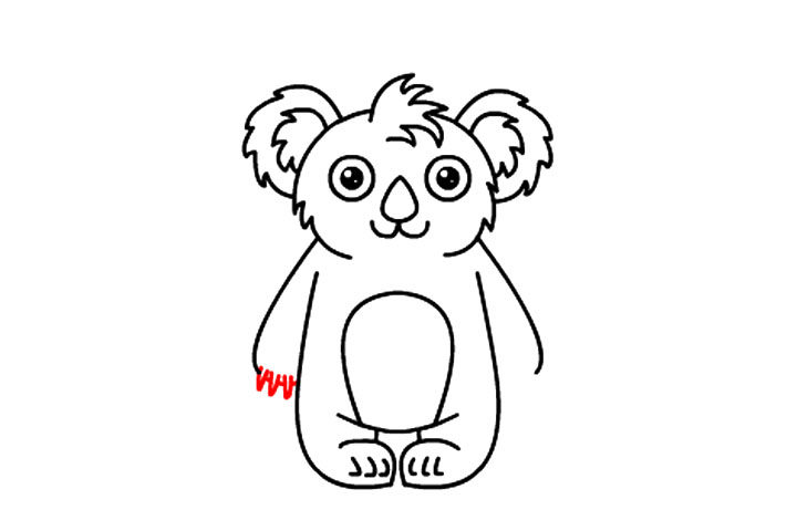 如何画可爱考拉宝宝